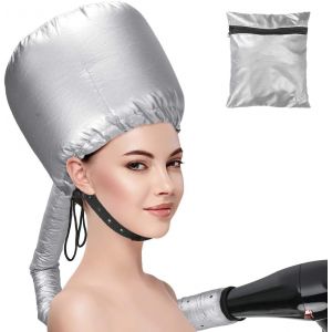 Casque de s&eacute;chage cheveux | casque chauffant coiffure | diffuseur cheveux boucl&eacute;s | bonnet s&eacute;chage boucles | mise en plis coiffure | s&egrave;che cheveux avec bonnet (BLOMBLAUM, neuf)
