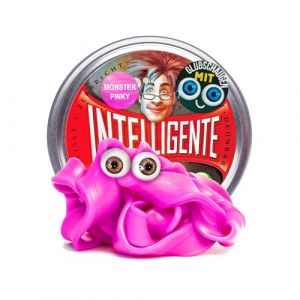 Intelligente Knete - L'original ! Monster Pinky avec Yeux gluants – Brille dans Le Noir – Pâte thérapeutique pour Enfants en Un – Mieux Que n'importe Quelle Balle Anti-Stress ! (boîte Standard, 80 g) (TrendBuzz GmbH, neuf)