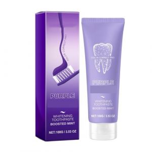 Dentifrice Blanchissant Violet - &Eacute;limine Les Taches Superficielles, Prot&egrave;ge Les Gencives, Rafra&icirc;chit L'haleine, Parfum Longue Dur&eacute;e, Utilisation Facile en 2 &Agrave; 3 Minutes(5pcs) (LiuYanFengDP, neuf)