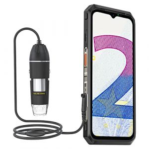 Ulefone uSmart C01 Microscope numérique grossissant 1000X pour Ulefone Power Armor 18/18T/Armor 16 Pro/Armor 13 extérieur pratique avec port d'extension uSmart (OKOYE STORE, neuf)