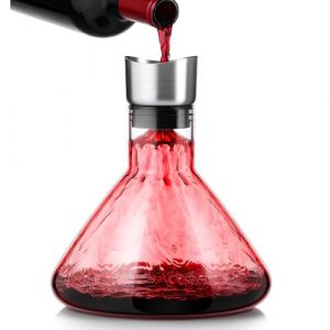 Glastal D&eacute;canteur &agrave; Vin avec A&eacute;rateur, Carafe &agrave; Vin Anti-Goutte, D&eacute;canteur &agrave; Vin Rouge avec Filtre, Cadeau Raffin&eacute; pour Connaisseurs et Beaux-parents, 1600 ml (Pleine Capacit&eacute;) (Dasen EU, neuf)