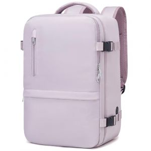 Xkdoai Sac &agrave; Dos pour Voyage en Cabine Avion 40x30x20 Sac &agrave; Dos pour Voyage pour Ryanair Bagage &agrave; Main avec Sac Antivol Poche pour Bouteilles pour Voyage Court, Violet, 42x30x18cm (JACING, neuf)