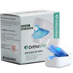 OrthoVital® Appareil Anti Mycose, OrthoVital Lumière Pulsee Mycose Ongle, Mycose Ongles des Pieds Nettoyage et Réparation Ongles Effective pour Mycose, Ongles des Pieds, Laser Treatment, (Deedlite, neuf)