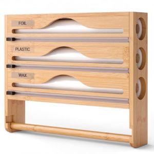 G&eacute;n&eacute;rique Distributeur Aluminium Et Film Alimentaire avec Porte Sopalin Cuisine, Derouleur Film Alimentaire, Distributeur Papier Aluminium et Film, Support de Rangement pour Mural/Tiroir de Cuisine (yunrui  Discount Store, neuf)