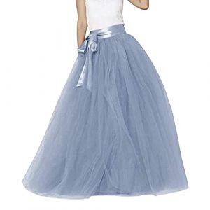 PINTUTU Jupe Longue Tulle Femme Vintage Jupes Tulles Deguisement Tutu de Danse Jupe Tutu Bouffante Adulte Jupon Long Mariage Princesse Tutu Ballet Classique Mariage Cadeau Femme (PINTUTU SEXY, neuf)