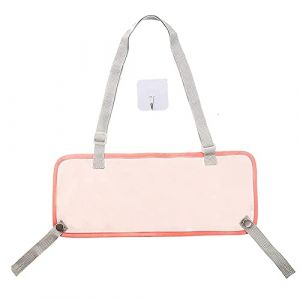 Repose-Pieds pour Chaise Haute, Réglable Antidérapant Repose-pieds en Tissu pour Chaise Haute Enfant Tapis de Pied Tricoté Compatible avec la Chaise Haute Ikea (rose) (CFWLKJ, neuf)