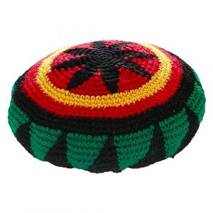 HunterBee Bonnet Rasta en Laine tricotée Reggae Jamaïque Bonnet coloré Bonnet tricoté au Crochet Bonnet Ample, Coloré, L (Logic coffee Fr, neuf)