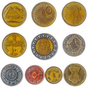 10 Vieilles pièces de Monnaie de la République Arabe d’Égypte. Piastres Egyptien de pièces de Collection, Livres. Choix Parfait pour Votre Tirelire, Porte-Monnaie ET Album pour LA Monnaie (Gerda Group, neuf)