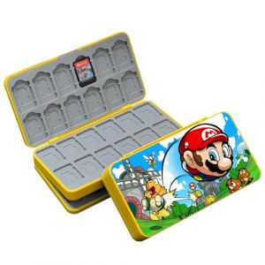 doepeBAE Rangement Switch Jeux, Boite Jeux Switch Rangement, Boite Rangement Jeux Switch, Doublure en Silicone, avec 48 Emplacements pour Cartes de Jeu et 48 Emplacements pour Cartes Micro SD (48B) (iQiin, neuf)