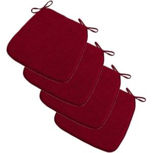 BLLMTEAR Galette de Chaise Lot de 2/4, Coussin Chaise Cuisine Lavable, Galette de Chaise Dehoussable Lavable, 3cm éPais Coussins de Chaises D'Interieur(03,4pcs:45x42cm/18x16.5in) (Achievements shop, neuf)