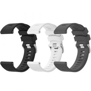 Wanme Bracelet Compatible Garmin Forerunner 245/645/245 Music Femme Homme, 20mm Silicone Release Replacement Classic Bracelet pour Garmin Forerunner 645/645 Music (DgYuanLiYuan, neuf)