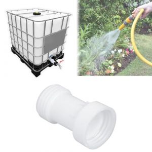 GYSRXS IBC Accessoires de Réservoir IBC Rallonge D'entretoise Droite S60x6 Rallonge de Cuve 1000L Droite ø 60 avec Filetage Grossier Convient pour Robinet Cuve 1000L,Cuve IBC(Blanc) (GueSren, neuf)