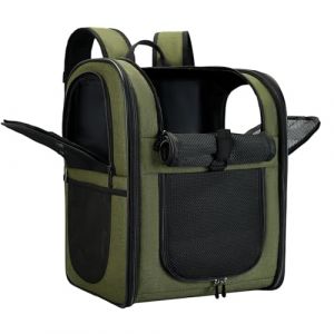 Apollo Walker Sac Transport Chat Chien pour Petits et Grands Chiens et Chats Sac à Dos en Maille Respirante pour Animaux de Compagnie la randonnée - Vert (Apollo Walker, neuf)