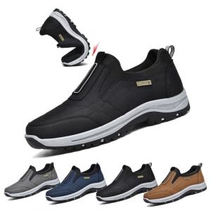 Chaussures Orthop&eacute;Diques Homme,Sneakers sans Lacets,Chaussures De Randonn&eacute;E Confortables,Chaussures Ortho Confort Homme,R&eacute;Sistant &agrave; l'usure Antid&eacute;Rapant(Black,44 EU/270mm) (COITROZR-FR, neuf)