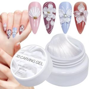 Gel de construction solide - 5 g de perles 3D - Gel de modelage pour ongles - Gel UV pour extension et sculpture - Gel d'art de manucure adapt&eacute; pour les soins de beaut&eacute;, le salon, la maison (shuzhaoo, neuf)