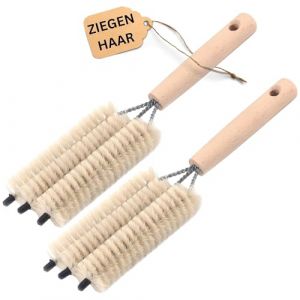 Novaliv Lot de 2 brosses de nettoyage pour radiateur - 25 x 8 x 3 cm - Id&eacute;al comme brosse de nettoyage pour radiateur, fourche, double tissu (AMP GmbH, neuf)