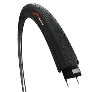 Fincci Pneu 26x1.25 Pouces 32-559 Pneus Lisse pour Route VTT Montagne Hybrid Slick Velo Bicyclette avec 26 x 1.25 Pneu (Fincci, neuf)