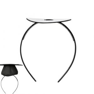 Bandeau Insertion Pour Casquette de Diplômé, Bandeau Cheveux Antidérapant pour Cérémonie de Diplôme, Accessoires de Coiffure pour Cérémonie Fixation Sécurisée du Chapeau et Maintien de la Coiffure (ezqouek, neuf)