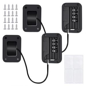 2 Pcs Verrou de R&eacute;frig&eacute;rateur avec Code, R&eacute;frig&eacute;rateur Serrure &agrave; Code, Verrou De R&eacute;frig&eacute;rateur Enfant, Verrou de R&eacute;frig&eacute;rateur pour Armoire, R&eacute;frig&eacute;rateur, Fen&ecirc;tre, Porte, Limitation de S&eacute;curit&eacute; (REACHING STAR UK, neuf)