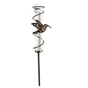 HoveeLuty Pluviomètre en Spirale pour Colibri, Outil de Mesure en Verre pour l'extérieur, Piquet de Jardin pour pelouse, pluviomètre, Station météo, Piquet de Jardin (thouandWei, neuf)