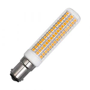 ZHENMING Lampadaire LED B15D 230 V blanc chaud 7,5 W remplace 120 W 100 W 70 W halogène 1150 lm 3000 K non variable Ampoule en verre transparent réutilisable (ZHENMING-LED, neuf)