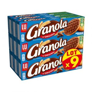 Granola - Biscuits au Chocolat au Lait - Idéal pour le Goûter - Lot de 9 Boîtes de 200 g (distribution-pro, neuf)