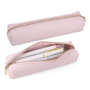 iSuperb Trousse &agrave; Crayons en Faux Cuir, Trousse &agrave; Crayons de Grande capacit&eacute; Trousse de Maquillage pour Filles gar&ccedil;ons Adolescents gar&ccedil;ons &Eacute;tudiants Adultes (Rose) (GreatBiz EU, neuf)