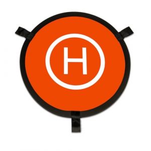 Mantona Terrain d'atterrissage pliable - Diam&egrave;tre : 75 cm - Avec piquets en m&eacute;tal et sac de transport - Plate-forme d'atterrissage pour drone r&eacute;sistant aux intemp&eacute;ries (Wiltec Wildanger Technik GmbH, neuf)