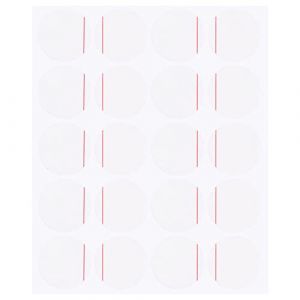 sourcing map 20pcs Montre Arri&egrave;re Couverture Protection Film, 25Mm Rouge Ligne PE Rond Montre Arri&egrave;re &Eacute;tui Protecteur Film Autocollants pour Montre Arri&egrave;re &Eacute;tui Protection (Weisser Berg, neuf)