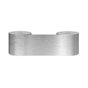 Bordure de papier peint Frise Murale Adhesive Bordure Papier Peint Frise Autocollante pour Cuisine Salle de Bains Chambre Décoration Murale Argent brossé 5cm X 500cm (Guest Ruyunlai, neuf)