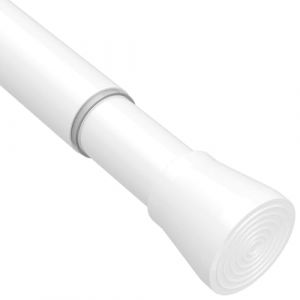 Barre Rideau Sans Per&ccedil;age Tringle Rideau Douche Tringle Extensible Entre 2 Murs Pour V&ecirc;tements De Douche Blanc 183-250CM (TY-EUR, neuf)