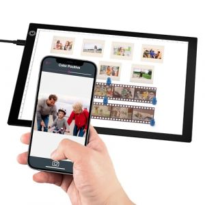 Scanner de diapositives ultra fin 30,5 x 22,7 cm Panneau lumineux LED n&eacute;gatif et diapositives de film pour num&eacute;risation Portable - Convertit des diapositives de 35 mm en images num&eacute;riques JPG pour (TECH COVER SRL, neuf)