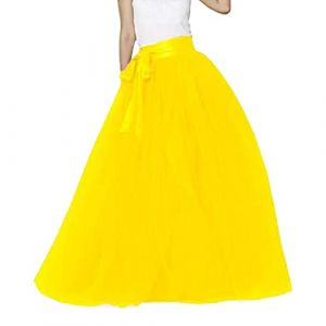 PINTUTU Jupe Longue Tulle Femme Vintage Jupes Tulles Deguisement Tutu de Danse Jupe Tutu Bouffante Adulte Jupon Long Mariage Princesse Tutu Ballet Classique Mariage Cadeau Femme (PINTUTU SEXY, neuf)