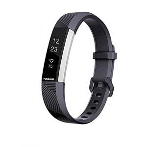 FunBand Bracelet pour Fitbit Alta HR et Fitbit Alta, Bande en Silicone Souple Sangle de Remplacement Reglables Sport Accessorie pour Montre Connectée Fitbit Alta HR et Fitbit Alta (1-Pack Noir) (FunBand EU Direct Store, neuf)