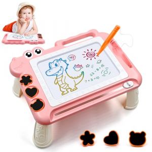 AiTuiTui Tablette Dessin Enfant avec 4 Jambes Jouets pour Bebe 3 4 5 Ans，Educatif Ardoise Magique Jeux pour Les Gar&ccedil;ons et Filles Cadeau，Jouets Montessori pour Enfants 3-8 Ans (Rose (Enjoyshop EU, neuf)