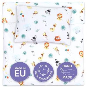 Totsy Baby Housse de Couette Enfant 90x120 cm - Coton Linge de lit pour Enfants Parure avec Housses de Couette 90 x 120 cm et taie d’Oreiller 40 x 60 cm pour bébé Lits Oeko-Tex (ASE Spółka Akcyjna, neuf)