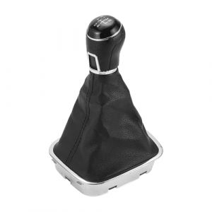 TUCKBOLD Pommeau De Levier De Vitesse Manuel &Agrave; 5 Vitesses Avec Couvercle Pour Volkswagen Polo No.6R0711113 | Pommeau De Levier De Vitesse Avant En Plastique Noir Imitation Cuir 1 Pi&egrave;ce (Tuckcar, neuf)