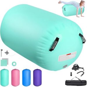 Gonflable Air Roller Rouleau d'air 100 / 120cm, Tapis de Gymnastique Gonflable, Airspot Cylindre de Gymnastique, Gymnastique Air Roller, Convient à la Yoga, Taekwondo, rouleau de fitness (Creality 3D Stores, neuf)