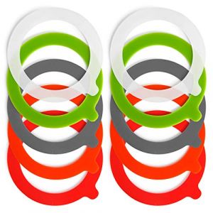 Spesh Lot de 10 Joint Bocaux Joints Caoutchouc D'éTanchéIté de Bocal Rondelles Bocaux de Remplacement pour Bocal à Clip-68 X 93 mm (Mélange) (Spesh-eu, neuf)