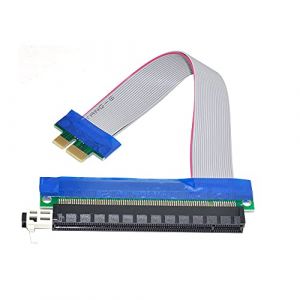 YC CY PCI-E Express 1 x vers 16 x Extension Flex câble d'extension convertisseur Adaptateur de Carte Riser 20 cm (ChenYang Cable, neuf)