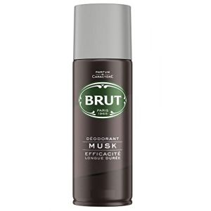 Brut Lot de 3 d&eacute;odorants en spray pour homme &laquo; Musk &raquo; - 200 ml (Priceland France, neuf)
