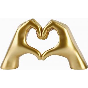 Kityemo Statue de Doigts d'amour, Statuette Couple, Statue Amour, Couple Sculpture Ameublement en Résine Statue Romantique Utilisée pour Décoration de la Maison Mariage Cadeau (Kityemo, neuf)