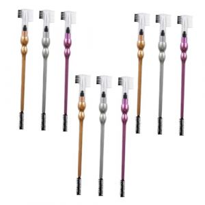 NIYANGLE 9pièces Peigne à Sourcils Et Outil De Maquillage Pour Yeux Brosse à Sourcils Multifonctionnelle Outil De Maquillage Pour Cils Paupières (Telinei, neuf)