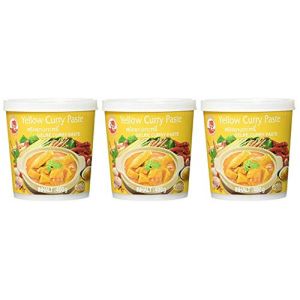 COCK BRAND Lot Pâte De Curry Jaune 3 x 400g (Singulaer GmbH, neuf)