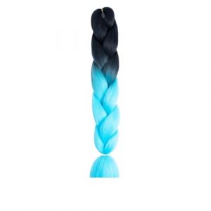 Extension Cheveux Naturel Extensions de cheveux synthétiques Jumbo Braids DIY 24" 100g Tresses en boîte pré-étirées Gris Blanc Noir Marron for enfants femmes(X) (Mobang Ubest, neuf)