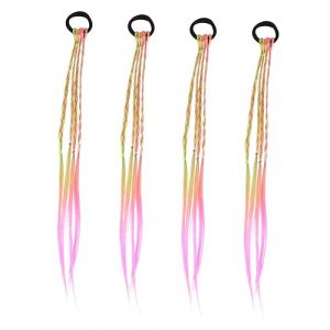 Homoyoyo 4 Pi&egrave;ces &Eacute;lastique &agrave; Cheveux Tress&eacute; Pour Perruque Coiffe Tress&eacute;e Cordelette &agrave; Cheveux Tress&eacute;e Perruque Pour Gar&ccedil;on Fille Accessoires Photo Pour Gar&ccedil;on Fille (meRIoy, neuf)