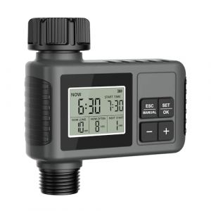Programmateur Arrosage,Programmateur Arrosage Connecté,Programmateur Arrosage Automatique,Avoir Une Fonction étanche IPX5, à Goutte pour Pelouse,Jardin, Piscine (HUOHUOHUO, neuf)