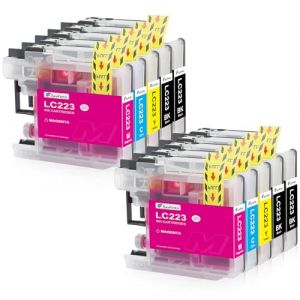SavFinto LC223 Cartouche d'encre de Remplacement pour Brother LC-223 pour Brother MFC-J4420DW MFC-J4620DW DCP-J4120DW MFC-J5625DW MFC-J5320DW MFC-J480DW MFC-J4625DW DCP-J562DW MFC-J5620DW (10 pi&egrave;ces) (Juncheng EU, neuf)