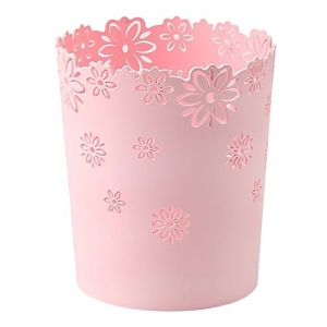 lmoikesz Poubelle légère Anti-Rayures, épaisse et Durable pour la Maison Le Bureau, sûre et Saine. Spécifications Multiples, Rose, de Taille Moyenne (kongziyuan, neuf)