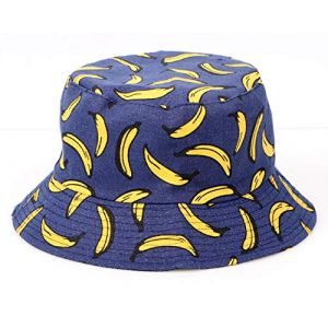 Tuopuda Bob Homme Femme Chapeau de Soleil en Coton Anti-UV Chapeau de Pêcheur Réversible Casquettes Visières Outdoor Bucket Hat Été Pliable pour Voyage Plage Jardinier Randonnée Camping, C (GHF-Direct, neuf)